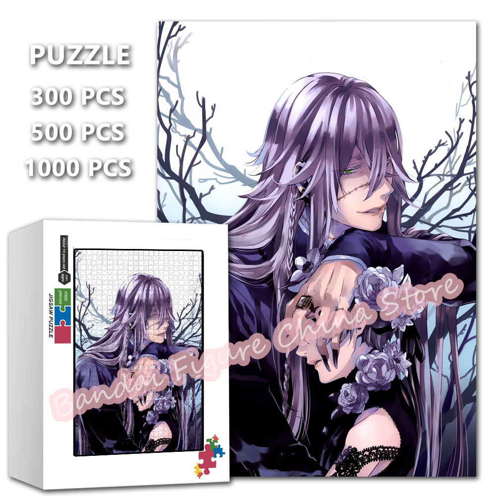 Kids Toys Under 1000 - Black Butler Cartoon Print Puzzles Grim
