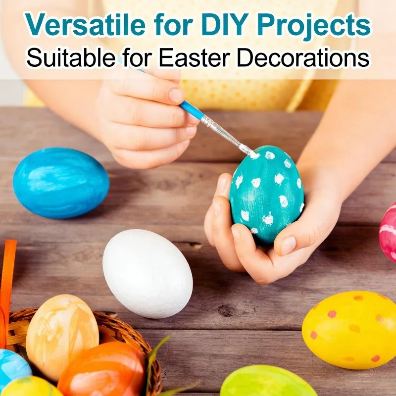 6cm White Foam Easter Eggs DIY - Kids Toys In Wholesale ulasan dan harga