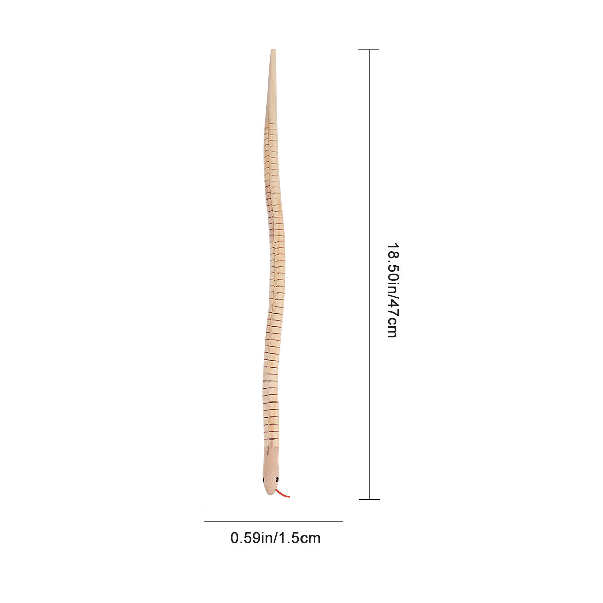 8Pcs Wooden Snake Simulation R - Kids Toys Vehicle ulasan dan harga