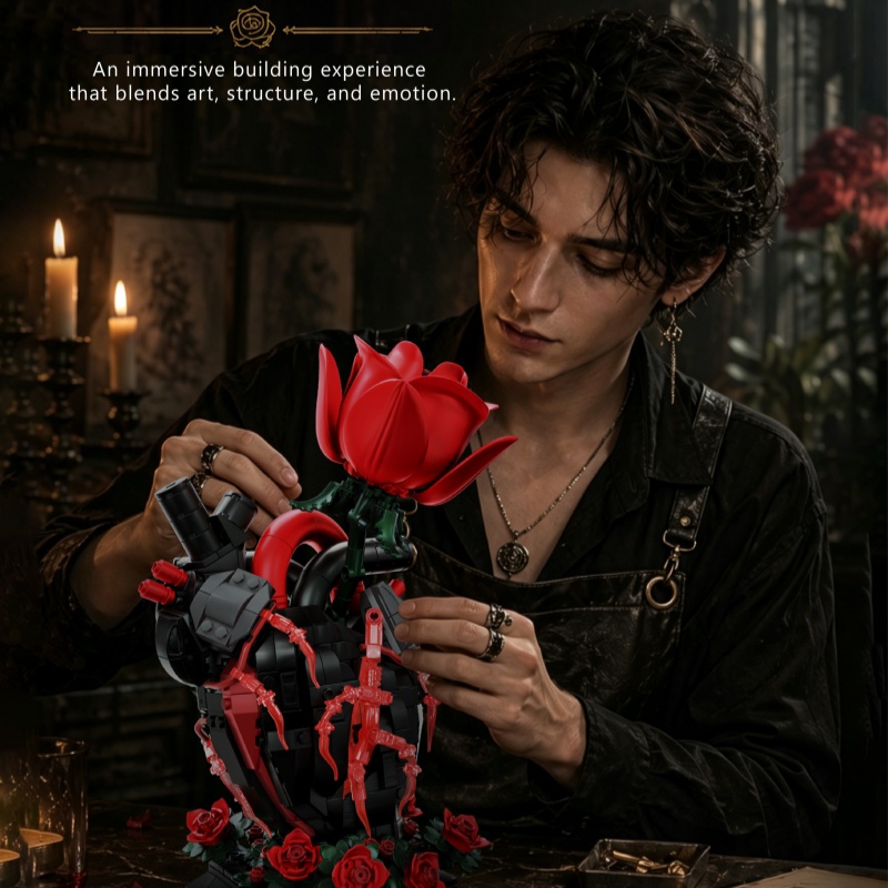 MOC Donate A Heart Flower Buil - Kids Toys Donation ulasan dan harga
