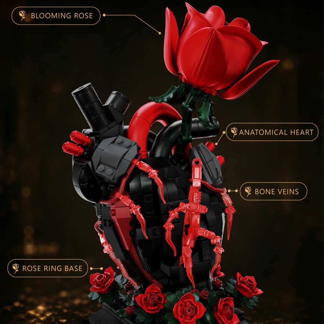 MOC Donate A Heart Flower Buil - Kids Toys Donation ulasan dan harga