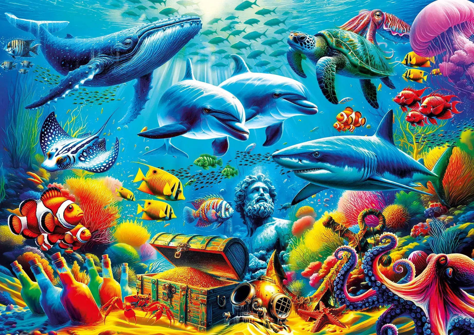 Jigsaw Puzzle 1000 Pieces Trea - Kids Toys Under 1000 ulasan dan harga
