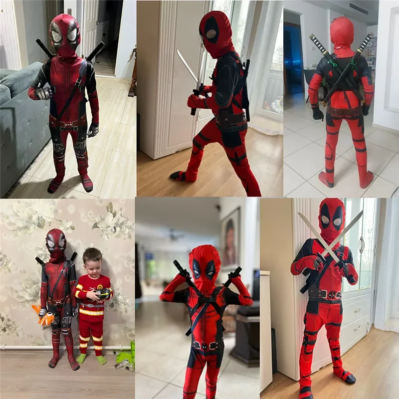 3-12Y Kids Deadpool Costume wi - Kids Toys Boys ulasan dan harga