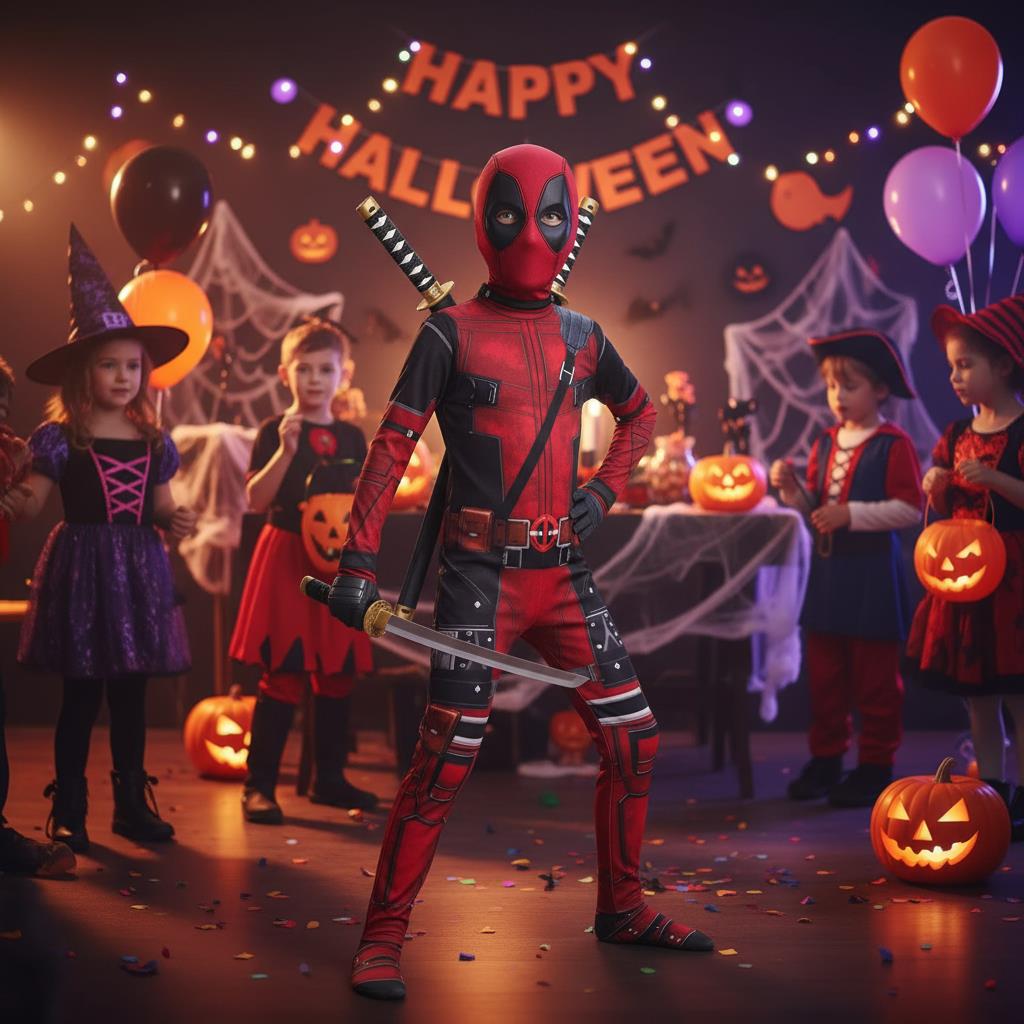 3-12Y Kids Deadpool Costume wi - Kids Toys Boys ulasan dan harga