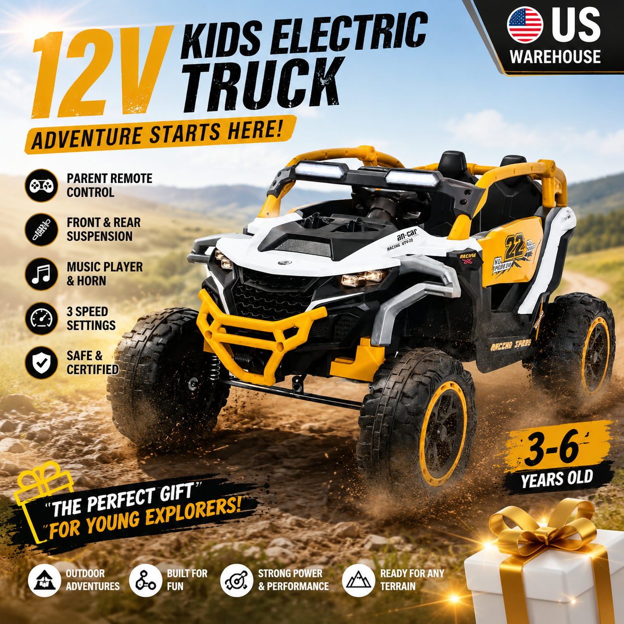 12V Kids Electric Truck Ride o - Kids Toys Vehicle ulasan dan harga